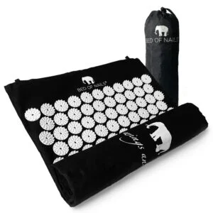 Bed of Nails Travel Acupressure Mat – Black