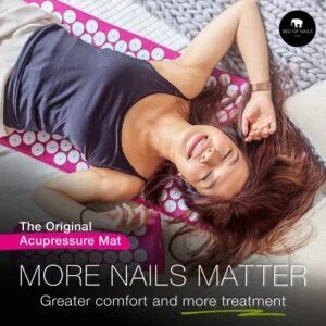 Bed of Nails Acupressure Mat – Pink – view 3